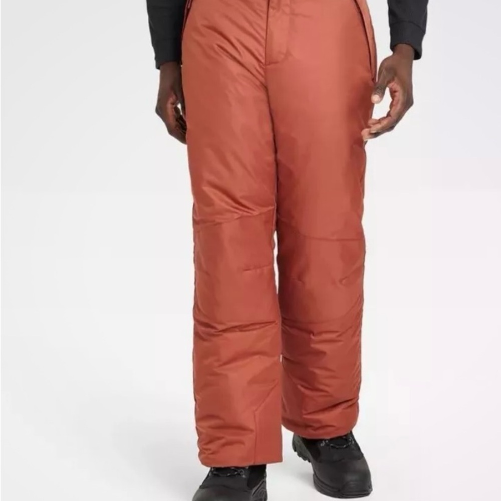 All in motion Rust Orange Snow Pants size large NWT